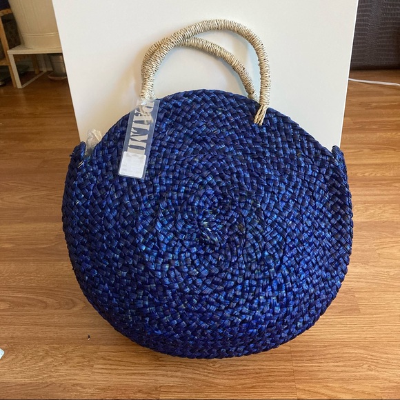 French round basket bag - Picture 1 of 4